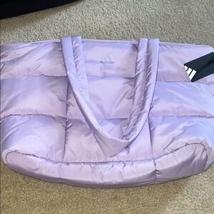 Adidas Light Purple Puffer Tote